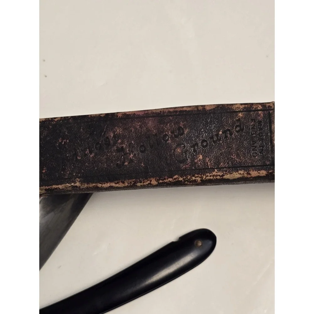 Antique‎ Shaving Straight Razor Joseph Elliot Best Silver Steel w/ Box Rangoon